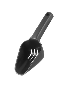 Slotted Ice Scoop 8oz - Black