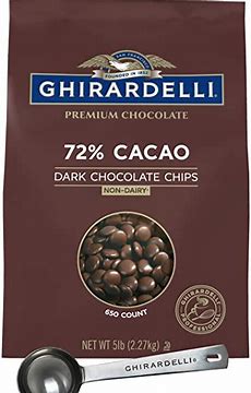 72% Cacao Chocolate Chips Bag 5lb