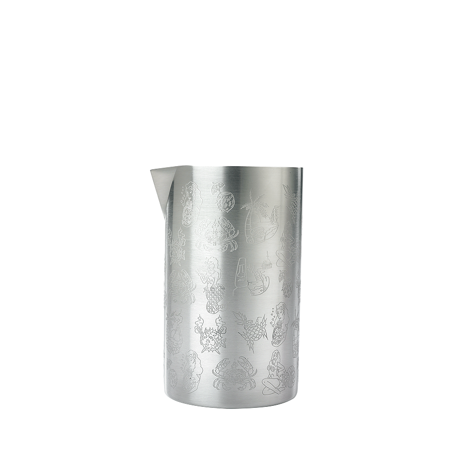 Double Wall Mixing Tin, Stainless Steel 21 oz Tiki