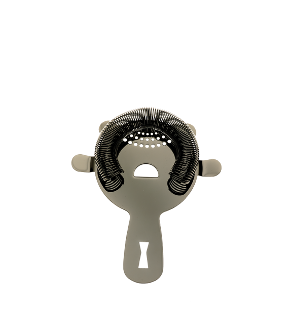 Heavy Duty 4 Prong Spring Bar Strainer Gun Metal Black