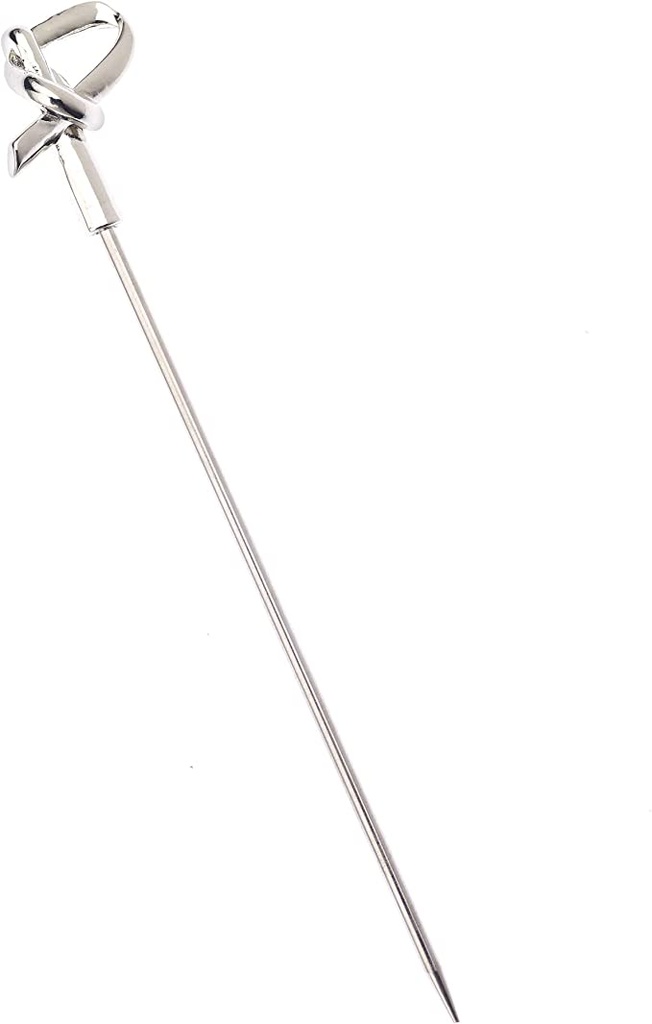 Cocktail Picks, Bamboo Knots Stainless Steel Set 12