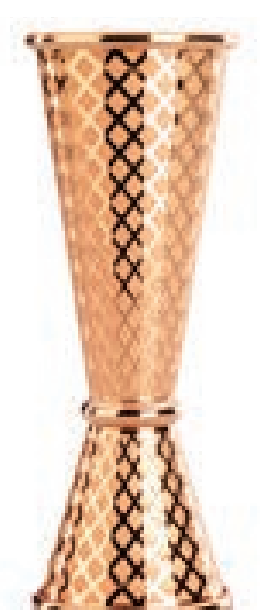 Japanese Style Jigger 1x2 oz- Copper Plated