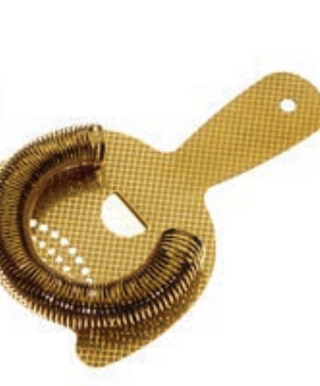 Heavy Duty Spring Bar Strainer - Gold Plated