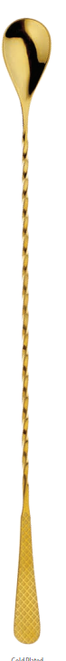 13 3/16″ (33.5 cm) Japanese Style Bar Spoon - Gold Plated