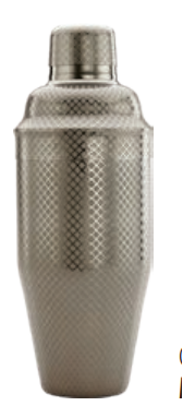 3-Piece Japanese Shaker Set 24 oz - Gun Metal Black