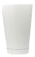 Barfly 18oz Shaker/Tin- White (Half Size)