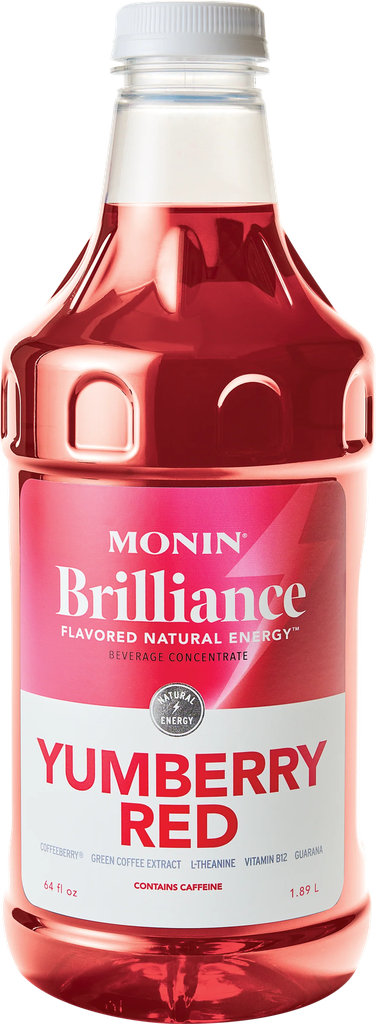MONIN Brilliance Yumberry Red Natural Energy 64oz 