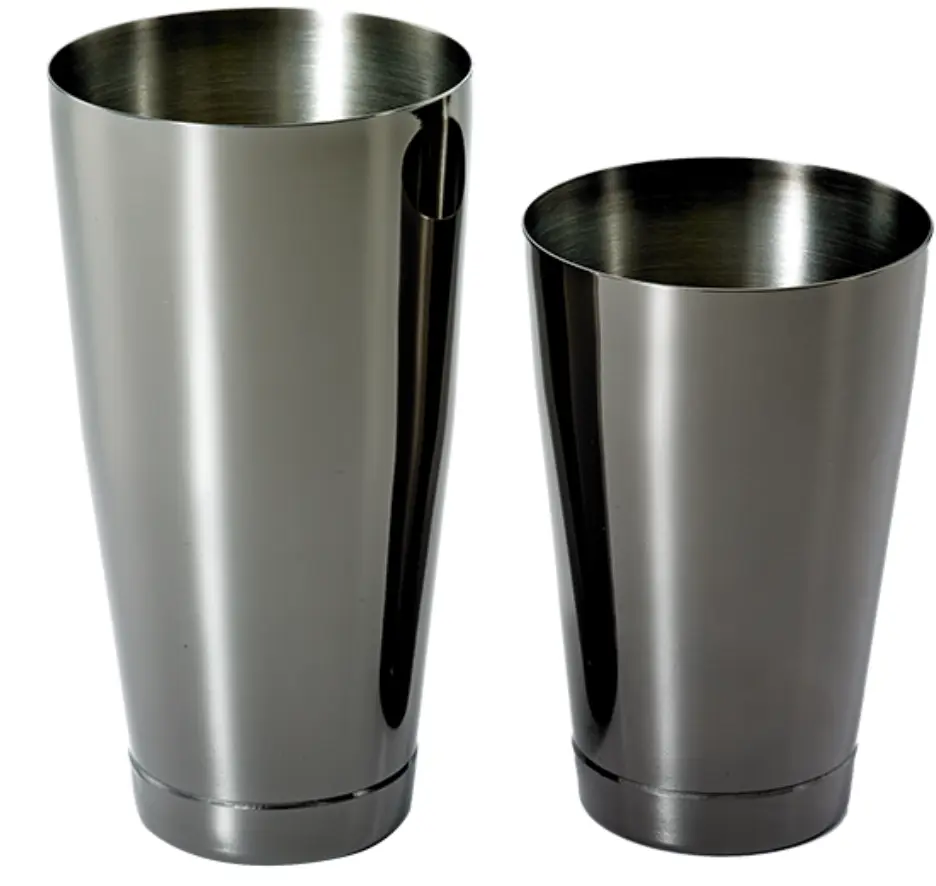 Set 2 Shakers 18 oz & 28 oz / Gun Metal Black