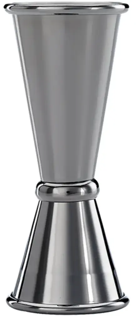 1 x 1 1/2 oz. Japanese Style Jigger Gun Metal Black