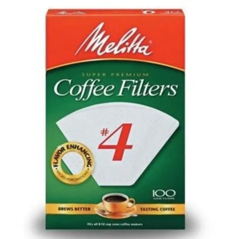 Melitta Coffee Filters - #4 White -100 Count