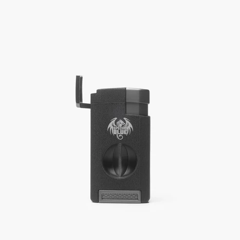 SPECIAL BLUE CATALYST PRO CIGAR LIGHTER with CUTTER- BLACK NOIR