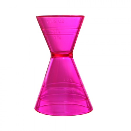 Plastic Jigger Neon Pink