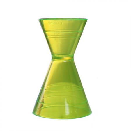 Plastic Jigger Neon Green