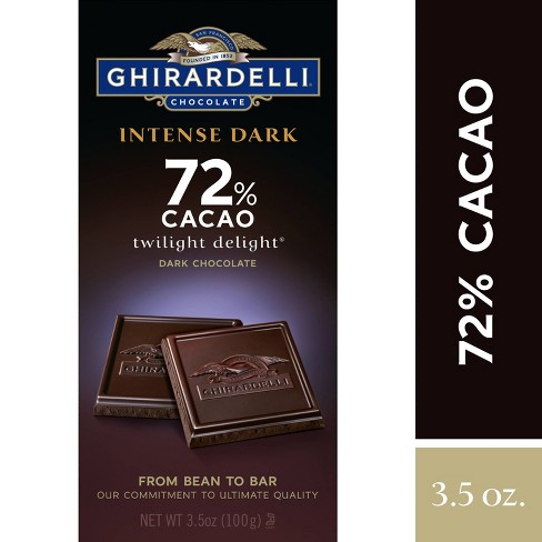 72% Cacao Intense Dark Chocolate Bar 3.5oz