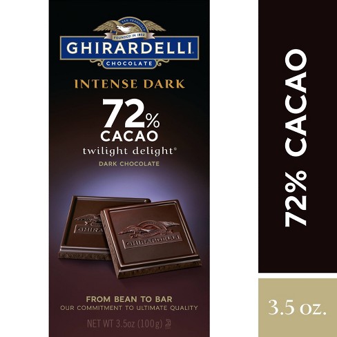 GHR Intense Dark 72% Cacao Dark Chocolate Bar 3.5oz
