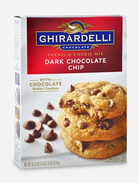 GHIRARDELLI Dark Chocolate Chip Premium Cookie Mix 16.75oz
