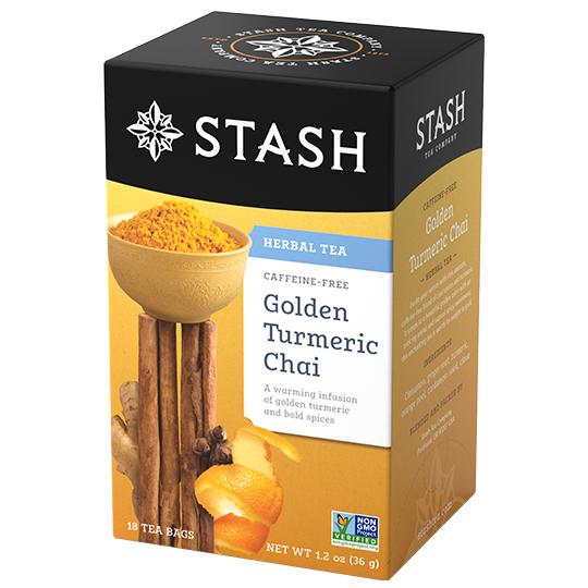 STASH GOLDEN TURMERIC CHAI TEA 1.4oz