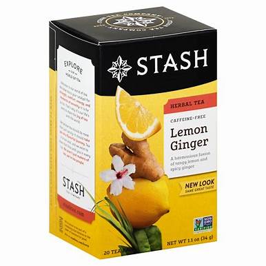 STASH LEMON GINGER TEA 20ct/1.1 oz