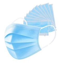 Mascarillas 3 Ply Azul 50ea