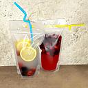 Frosted To Go Drink Pouch w/Straw - 17oz (1 Piece)