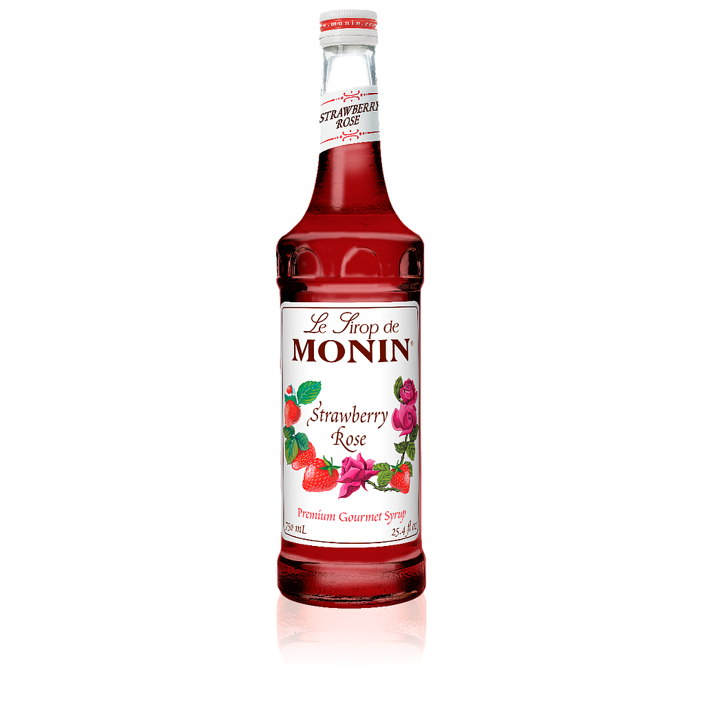 MONIN Strawberry Rose Syrup 750mL