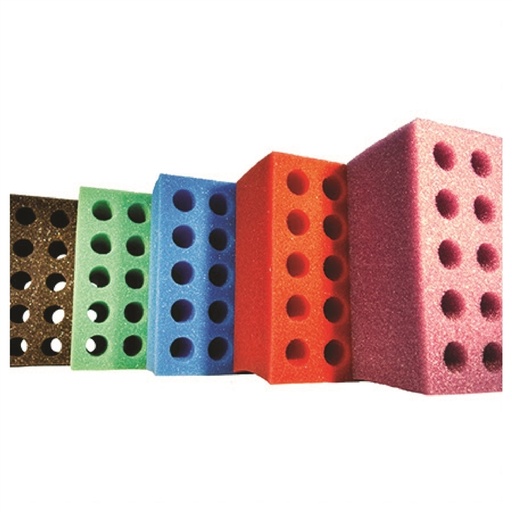[4350-BLU] Foam Rack Holds 20 Tubes