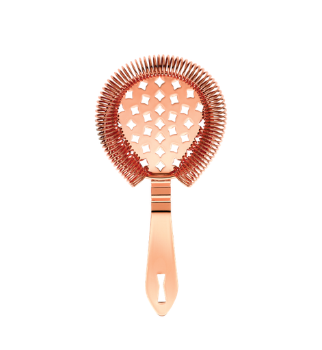 [M37037CP] Classic Hawthorne Spring Bar Strainer Copper Plated