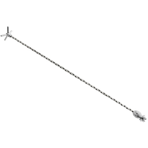 [M37136] Swizzle Stick 13 1/8" Pineapple Top