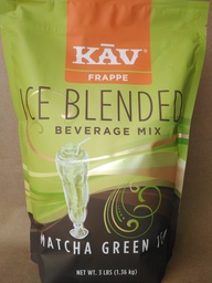 [01-38651-E] KAV Frappe Matcha Green Tea 3 Lbs. Bag