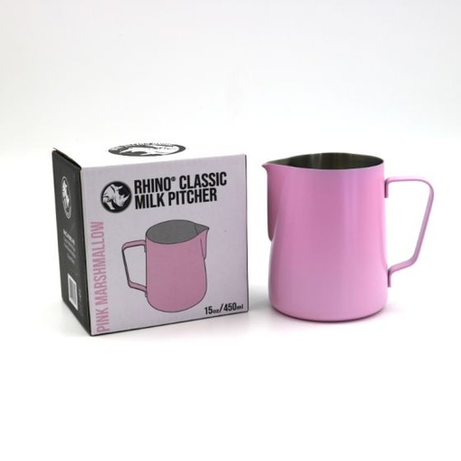 [RHCL450ML-PM] Rhino Classic Milk Pitcher 450ml/15oz - Pink Marshmallow