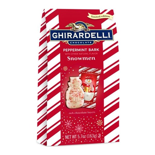 [41156] Peppermint Bark Snowmen Bag 5.7oz