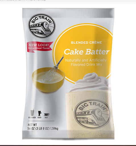 [20501708] Big Train Cake Batter Creme 1/3.5lb/BG