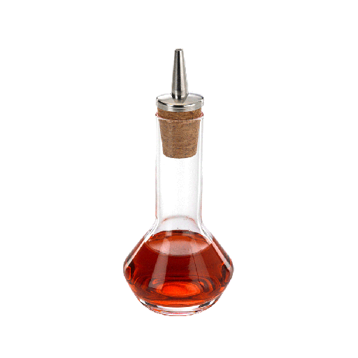 [M37070] Glass Bitters Bottle Classic Design 1.7 oz