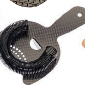 [M37203BK] Heavy Duty Spring Bar Strainer - Gun Metal Black