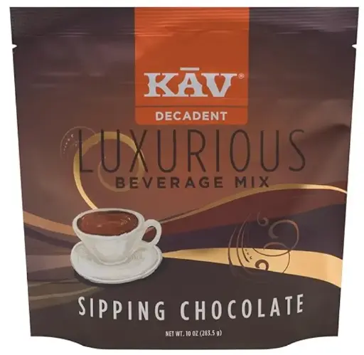 [01-33502-E] KAV Decadent Sipping Chocolate 10 oz Pouch