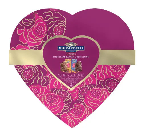 [10001089] GHR Assortment Milk Chocolate LG Hearts Box 5.5oz