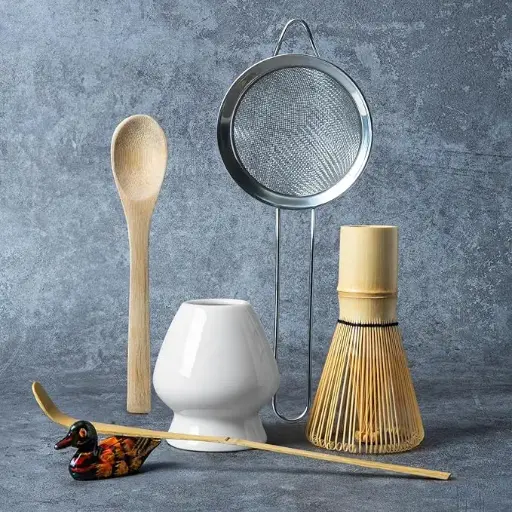 [X004CRYCV1] Matcha Whisk Set White 