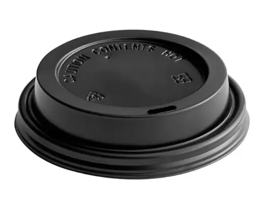 [PCtapas12oz] PC 12oz Black Sipper Dome Lid 1/50