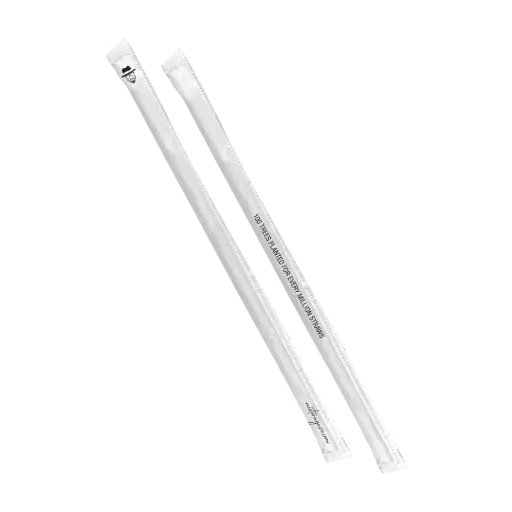 [MA-SBA21W] MA Black Agave Standard Straws Paper Wrapped 21cm, 6mm diameter -1/500