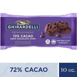[41042] Dark Chocolate Premium Chips 72% 10oz
