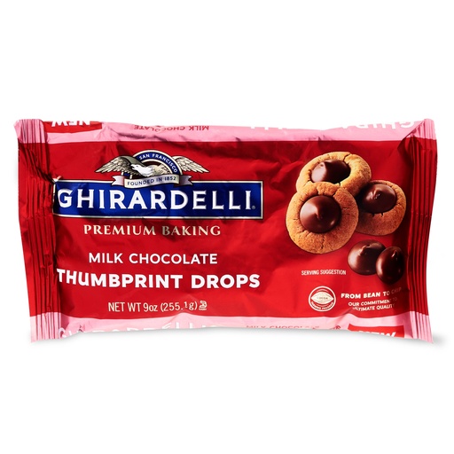 [41210] Milk Chocolate Thumbprint Chips 10oz