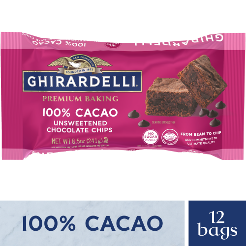 [41307] Unsweetened 100% Cacao Chips 8.5oz)