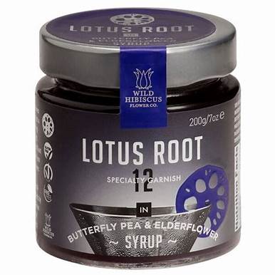 [LOTUSBFPE200] Lotus Slices in Butterfly Pea & Elderflower 7 oz