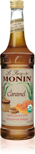 [M-AO009B] Monin Caramel Organic Syrups 750mL