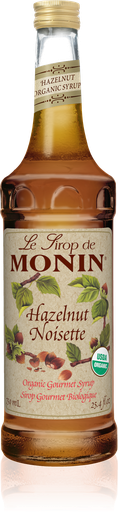 [M-AO023B] Monin Hazelnut Organic Syrups 750mL