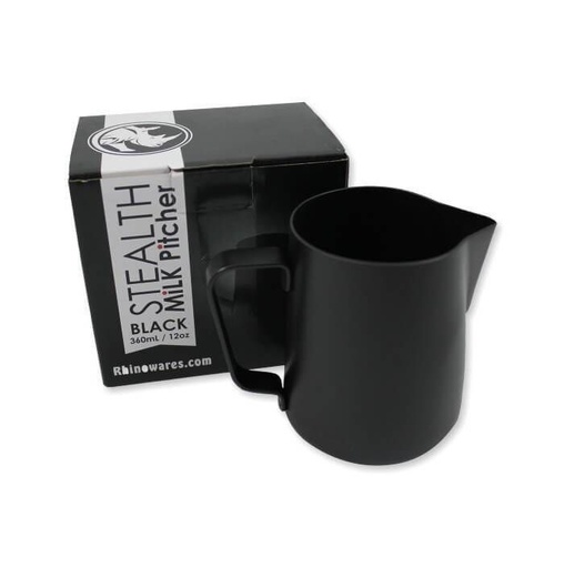 [RHTEF20OZ] Rhino Stealth Milk Pitcher 600ml/20oz- Black