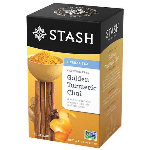 [08230] STASH GOLDEN TURMERIC CHAI TEA 1.4oz