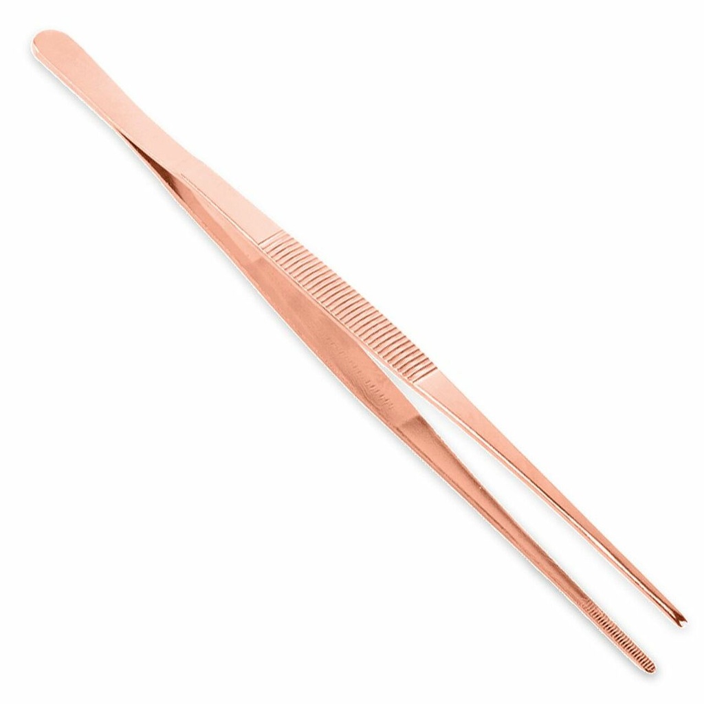 Gunmetal Plated Long Garnish Tongs-Olea